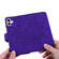 iPhone 16 Plus Mandala Embossed Dual-Fold Calf Leather Phone Case - Purple