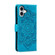 iPhone 16 Plus Mandala Embossing Pattern Horizontal Flip Leather Phone Case - Blue