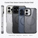 iPhone 16 Plus Mirror Crystal Clear Lens Holder MagSafe Magnetic Phone Case - Transparent Grey