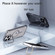 iPhone 16 Plus Mirror Crystal Clear Lens Holder MagSafe Magnetic Phone Case - Transparent Grey