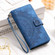 iPhone 16 Plus Multi-Card Totem Zipper Leather Phone Case - Blue