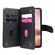 iPhone 16 Plus Multi-Function Wallet 10 Card Slots Leather Phone Case - Black