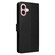 iPhone 16 Plus Multifunctional Horizontal Flip Leather Phone Case with Three Card Slots - Black