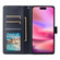 iPhone 16 Plus Multifunctional Horizontal Flip Leather Phone Case with Three Card Slots - Blue