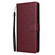 iPhone 16 Plus Multifunctional Horizontal Flip Leather Phone Case with Three Card Slots - Wine Red