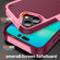 iPhone 16 Plus PC + TPU Shockproof Protective Phone Case - Pink+Dark Red