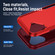 iPhone 16 Plus Pioneer Armor Heavy Duty PC + TPU Phone Case - Red+Rose Red