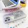 iPhone 16 Plus Plating Glitter Lens Film Texture Butterfly Holder Wristband Phone Case - White Water Ripples