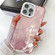 iPhone 16 Plus Plating Glitter Texture Chain Wristband TPU Phone Case with Lens Film - Pink Feather Yarn iPhone 16 Plus Plating Glitter Texture Chain Wristband TPU Phone Case with Lens Film - Pink Feather Yarn