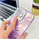 iPhone 16 Plus Plating Glitter Texture TPU Phone Case with Lens Film - Pink Tinfoil Texture
