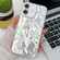 iPhone 16 Plus Plating Glitter Texture TPU Phone Case with Lens Film - White Wrinkles