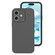iPhone 16 Plus Precise Hole Liquid Silicone Jelly Color Full Coverage Phone Case - Carbon Gray