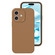 iPhone 16 Plus Precise Hole Liquid Silicone Jelly Color Full Coverage Phone Case - Khaki