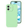 iPhone 16 Plus Precise Hole Liquid Silicone Jelly Color Full Coverage Phone Case - Mint Green