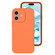 iPhone 16 Plus Precise Hole Liquid Silicone Jelly Color Full Coverage Phone Case - Sugar Orange Color