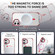iPhone 16 Plus Rainbow Series Transparent MagSafe Lens Holder Phone Case - Red iPhone 16 Plus Rainbow Series Transparent MagSafe Lens Holder Phone Case - Red