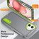 iPhone 16 Plus Rugged PC + Silicone Phone Case with Holder - Grey+Fresh Green