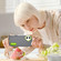iPhone 16 Plus Rugged PC + Silicone Phone Case with Holder - Grey+Fresh Green