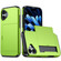 iPhone 16 Plus Shockproof Armor Phone Case with Card Slot - Green