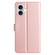 iPhone 16 Plus Silk Texture Horizontal Flip Leather Phone Case - Rose Gold