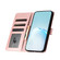 iPhone 16 Plus Silk Texture Horizontal Flip Leather Phone Case - Rose Gold