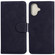 iPhone 16 Plus Skin Feel Pure Color Flip Leather Phone Case - Black