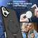 iPhone 16 Plus Skin-feel MagSafe Holder PC Hybrid TPU Phone Case - Black