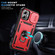 iPhone 16 Plus Sliding Camshield TPU + PC Phone Case with Holder - Red+Black