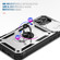 iPhone 16 Plus Sliding Camshield TPU + PC Phone Case with Holder - White+Black iPhone 16 Plus Sliding Camshield TPU + PC Phone Case with Holder - White+Black