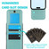 iPhone 16 Plus Solid Color Card Slots Bracket PU Phone Case - Mint Green