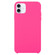 iPhone 16 Plus Solid Silicone Phone Case - Rose Red
