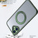 iPhone 16 Plus Wing Series MagSafe Magnetic Ring Holder Phone Case - Green