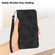 iPhone 16 Plus YX0080 Grid Butterfly Embossed Pattern Flip Leather Phone Case with Lanyard - Black