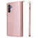 Samsung Galaxy A16 5G 9-Card Slots Zipper Wallet Bag Leather Phone Case - Rose Gold