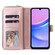 Samsung Galaxy A16 5G 9-Card Slots Zipper Wallet Bag Leather Phone Case - Rose Gold