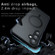 Samsung Galaxy A16 5G Armor MagSafe Precise Hole PC Hybrid TPU Phone Case - Frosted Black