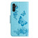 Samsung Galaxy A16 5G Butterfly Embossed Flip Leather Phone Case - Blue