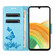 Samsung Galaxy A16 5G Butterfly Embossed Flip Leather Phone Case - Blue
