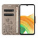 Samsung Galaxy A16 5G Butterfly Flower Pattern Flip Leather Phone Case - Grey