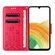 Samsung Galaxy A16 5G Butterfly Flower Pattern Flip Leather Phone Case - Red