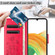 Samsung Galaxy A16 5G Butterfly Flower Pattern Flip Leather Phone Case - Red