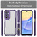 Samsung Galaxy A16 5G Carbon Fiber Texture Translucent Phone Case - Purple