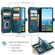 Samsung Galaxy A16 5G CaseMe C30 Card Slots Zipper Wallet Leather Phone Case - Blue