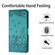 Samsung Galaxy A16 5G Cat Embossing Pattern Leather Phone Case with Lanyard - Blue Samsung Galaxy A16 5G Cat Embossing Pattern Leather Phone Case with Lanyard - Blue