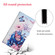 Samsung Galaxy A16 5G Colored Drawing Pattern Leather Phone Case - Purple Butterfly
