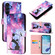 Samsung Galaxy A16 5G Colored Drawing Pattern Plain Weave Leather Phone Case - Baby Panda Samsung Galaxy A16 5G Colored Drawing Pattern Plain Weave Leather Phone Case - Baby Panda