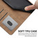 Samsung Galaxy A16 5G Cowhide Texture Stitching Leather Phone Case - Brown