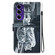 Samsung Galaxy A16 5G Crystal Texture Colored Drawing Leather Phone Case - Cat Tiger Reflection