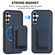 Samsung Galaxy A16 5G CX01 Detachable Magsafe Magnetic Card Bag Phone Case - Dark Blue Samsung Galaxy A16 5G CX01 Detachable Magsafe Magnetic Card Bag Phone Case - Dark Blue