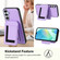 Samsung Galaxy A16 5G CX01 Detachable Magsafe Magnetic Card Bag Phone Case - Light Purple